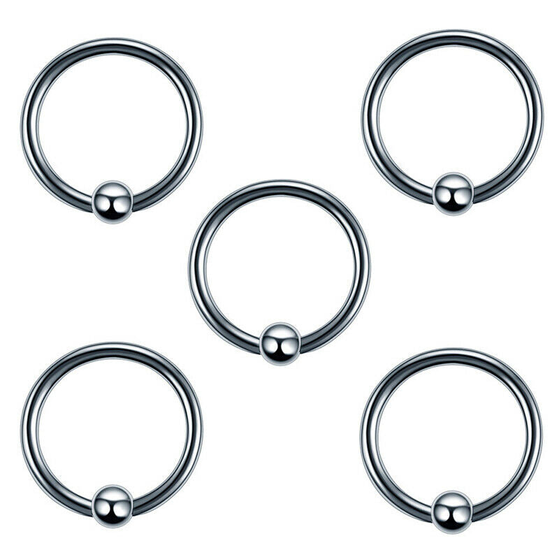 60Pcs Steel Mixed Nose Lip Eyebrow Tongue Belly Bar Ring Body Piercing Je.l8