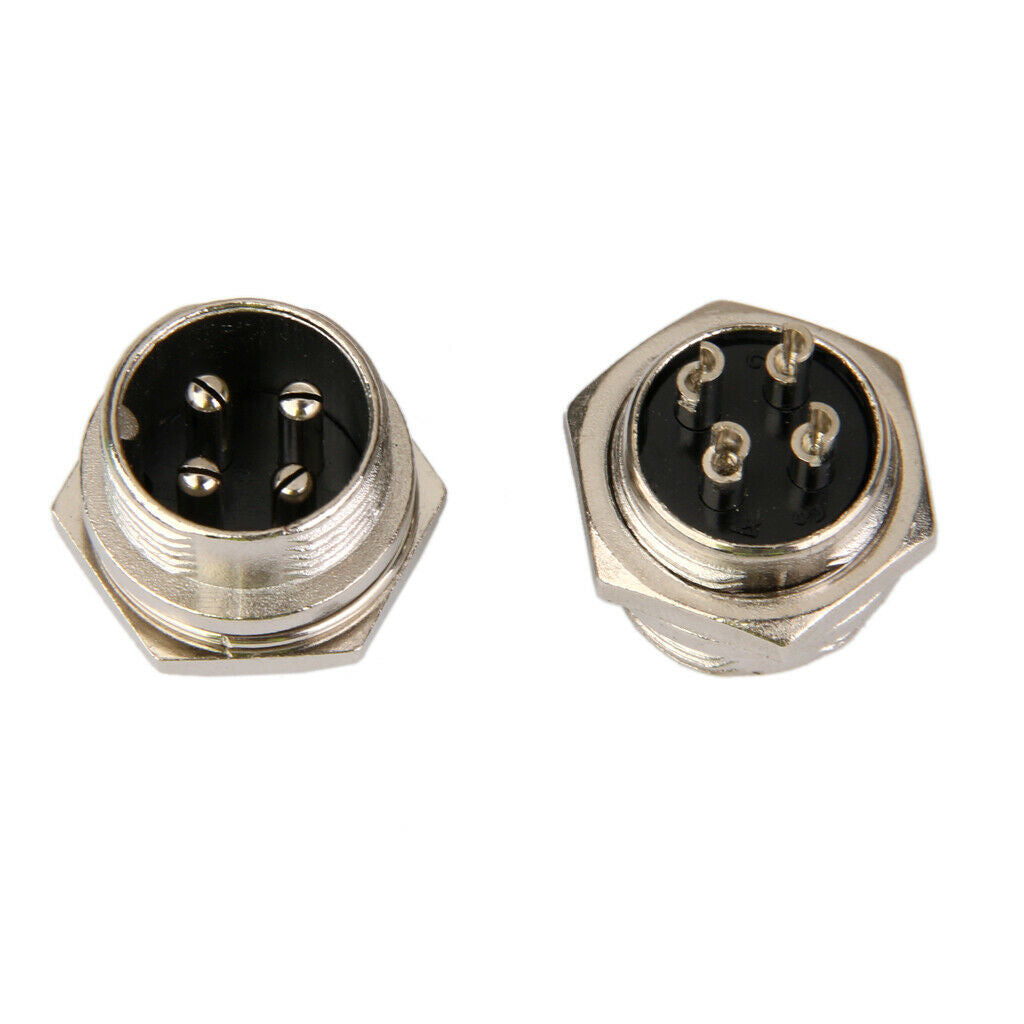 8x 4 Pin Aviation Waterproof Connector Cable Connector Plug & Socket Electrical