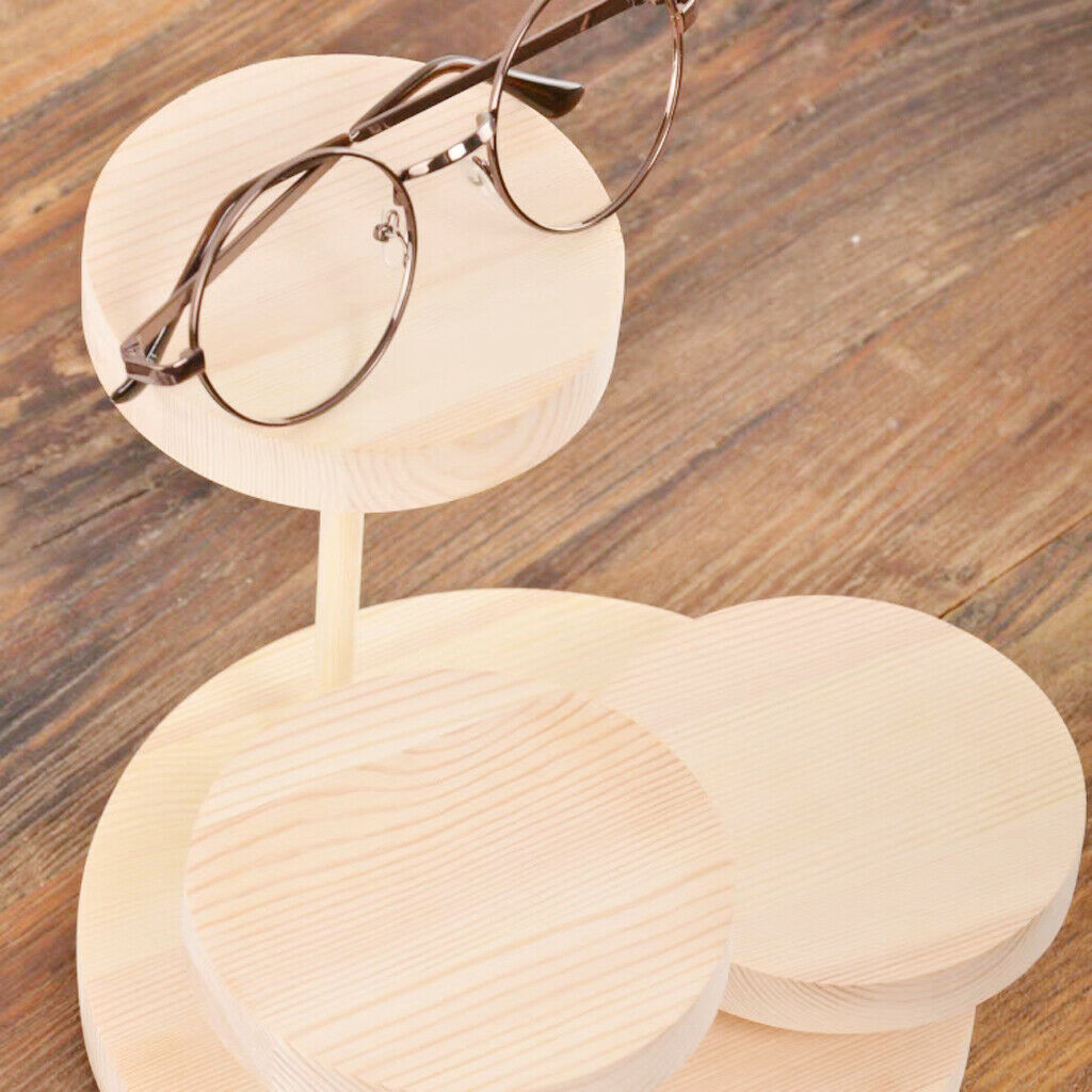 Wooden Sunglasses Eyeglass Rack Display Stand Holder Organizer