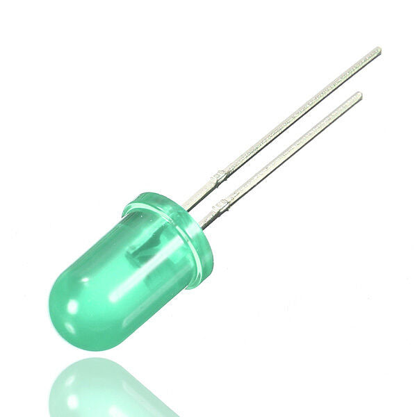 100 pcs 5mm 2 Pins Round LED Green Light Emitting Diode Super Bright Lamp Bulb