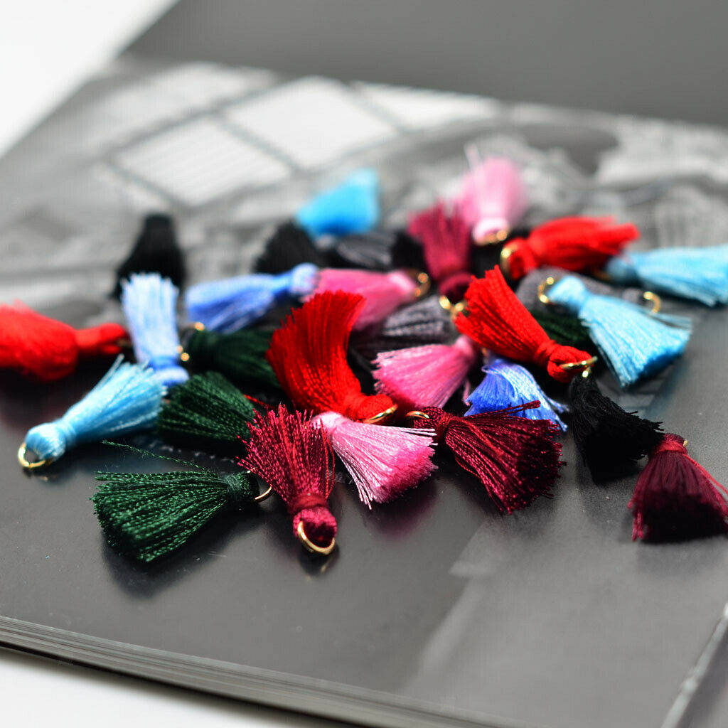 Set Of 30 Tassels Fashion Soft Silky Elegant Tassels DIY Charms Handbag