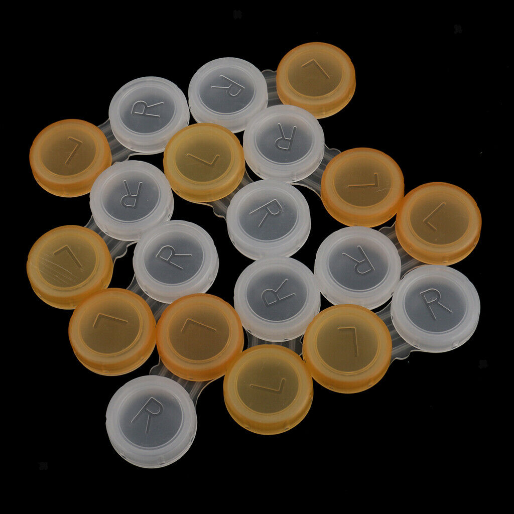 Lot of 20pcs Portable Travel Mini Contact Lens Boxes Travel Soaking Cases
