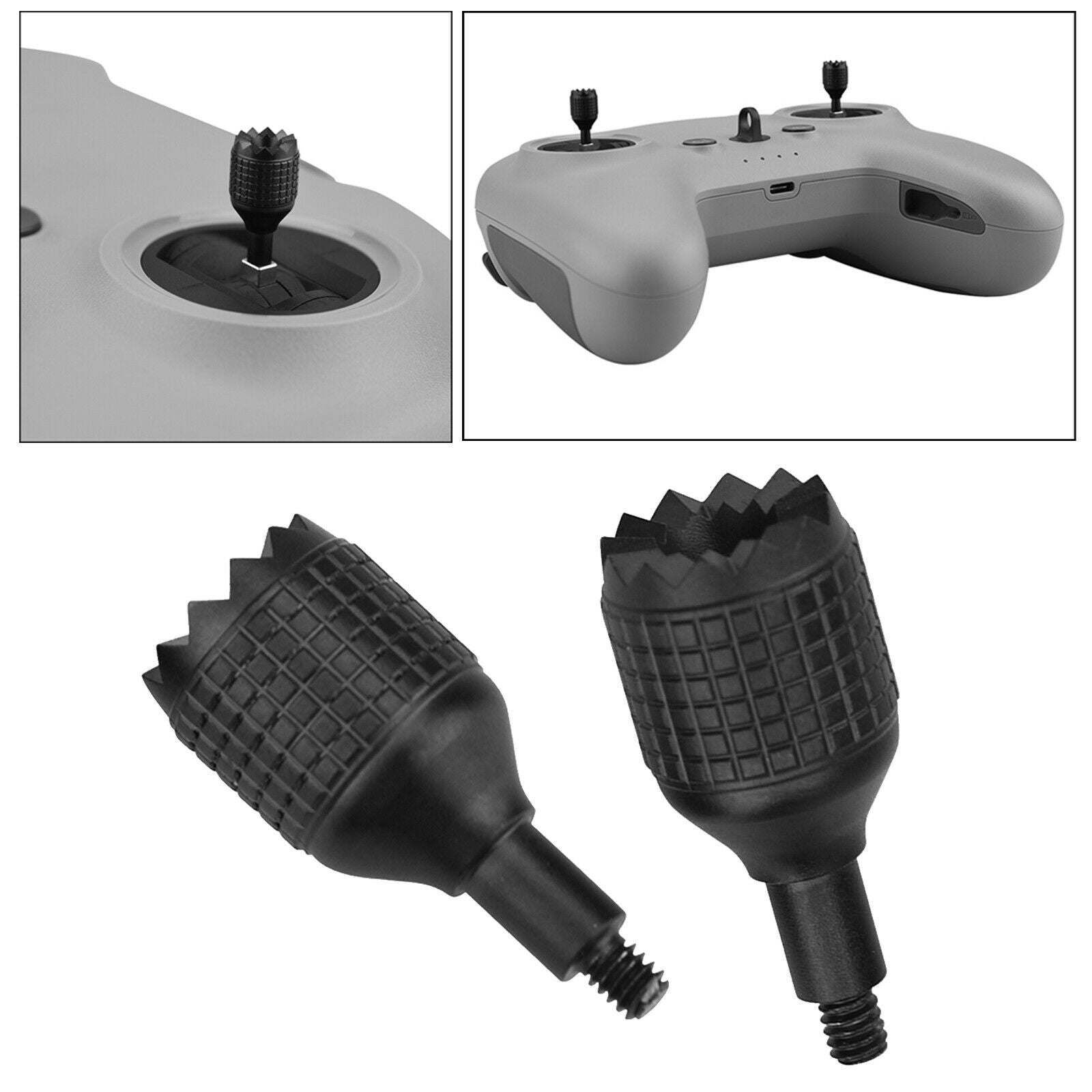 2Pcs Remote Controller Joysticks Stick Extended Aluminum Alloy for DJI FPV