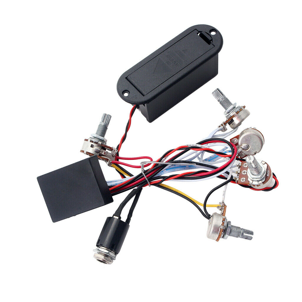 3-Band EQ Preamp Circuit Bass Guitar Harness For Active Bass Pickups