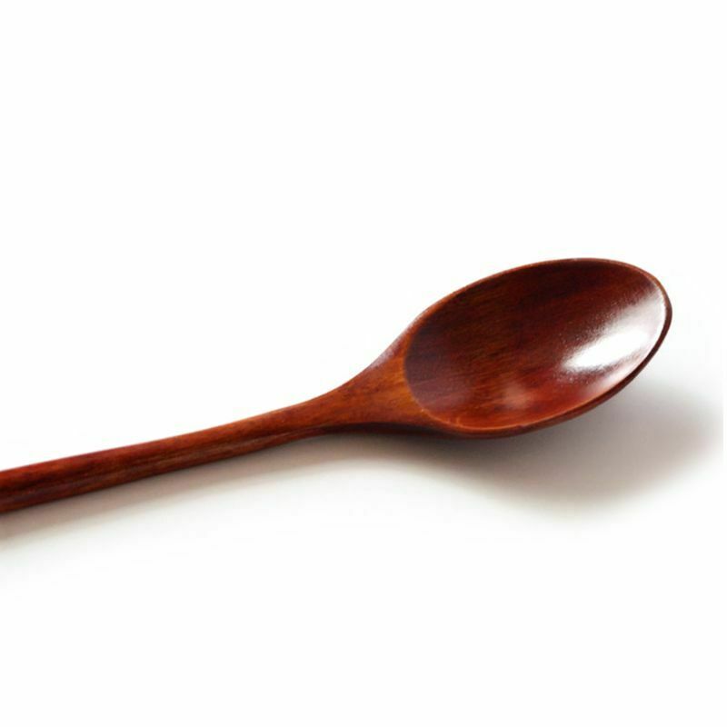 Wooden Spoons Large Long Handled Spoon Wood Rice Soup Dessert Coffer Tea Spoons