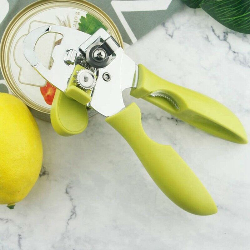 Manual Can Opener, Stainless Steel 8Inch Handheld Multifunction Can Openers D4T7