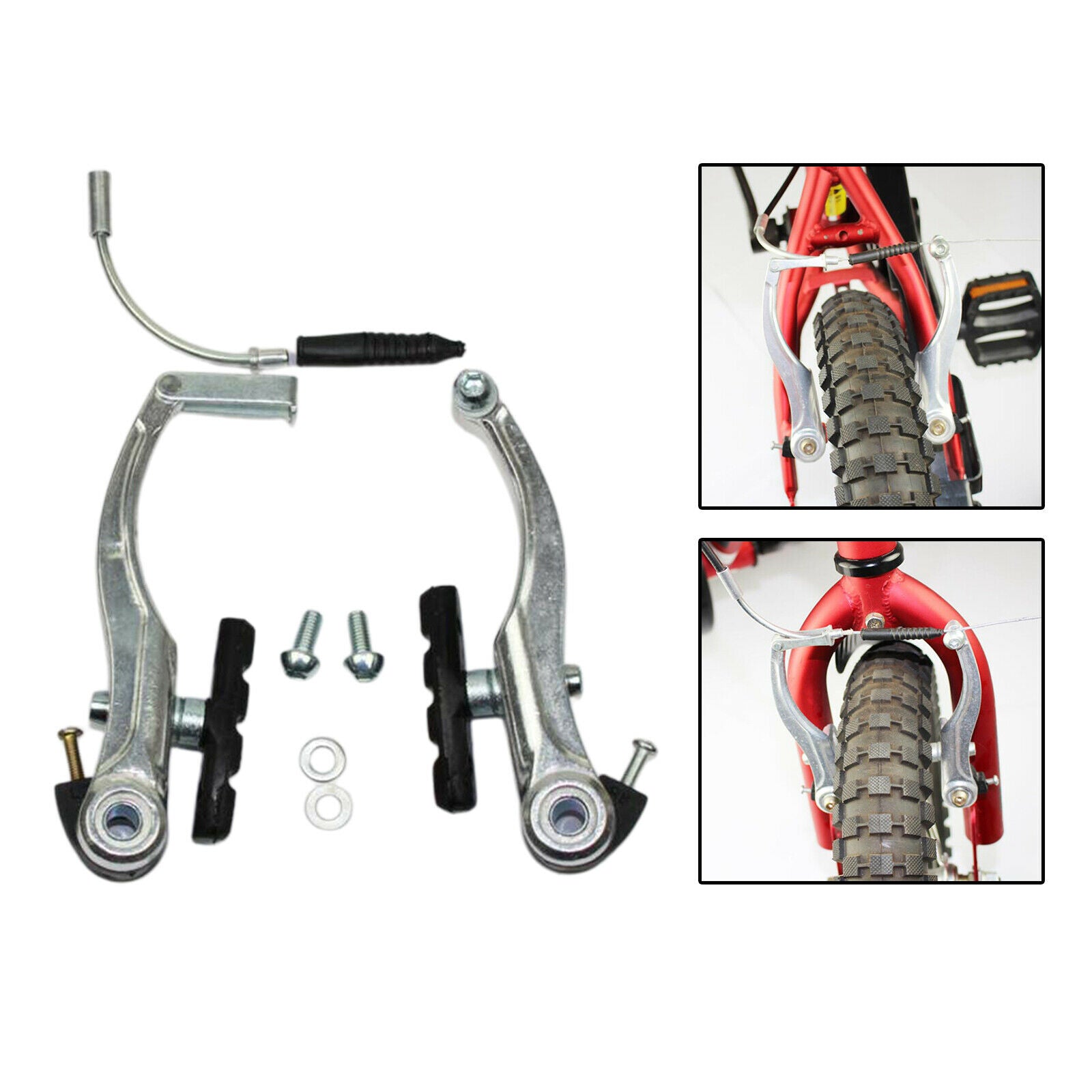 Aluminum Alloy Cycling Bikes V Brake Set Bicycle Road Bikes Front Rear