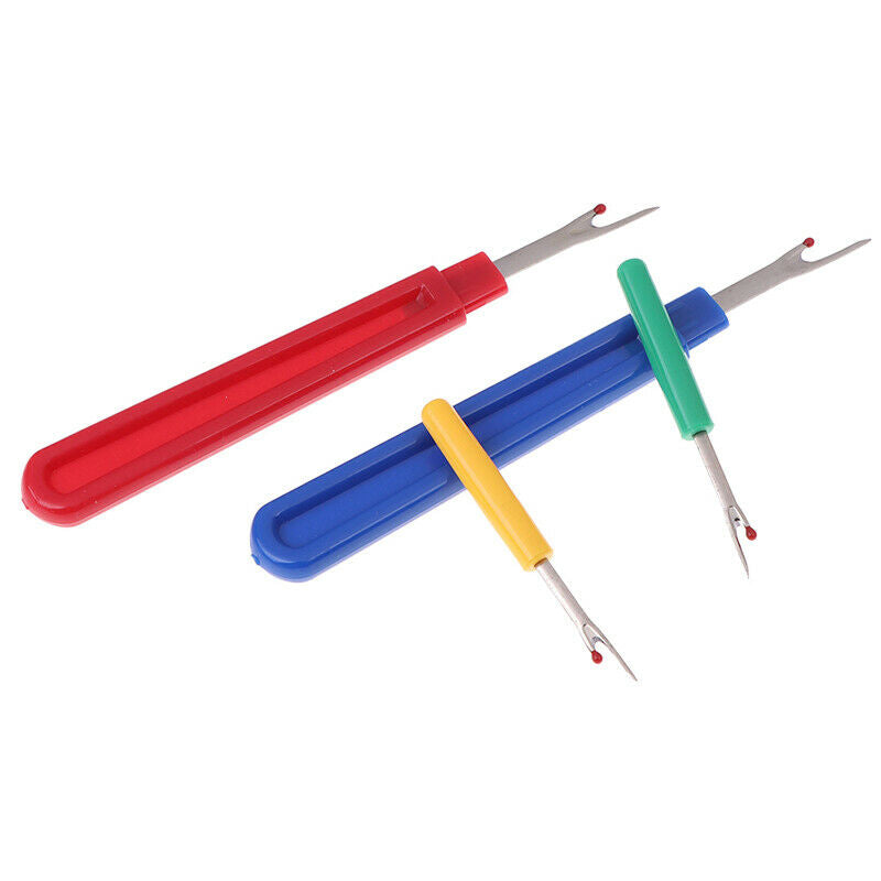 4 Stitch Ripper Plastic Handle Thread Seam Ripper Cutter Remover Sewing Craft SJ