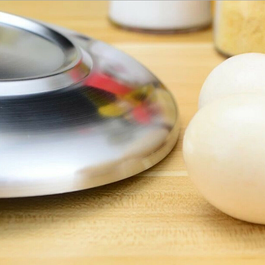 3X Stainless Steel Flat Dish Serving Plate Thick Vegetable Platter Dish 23cm