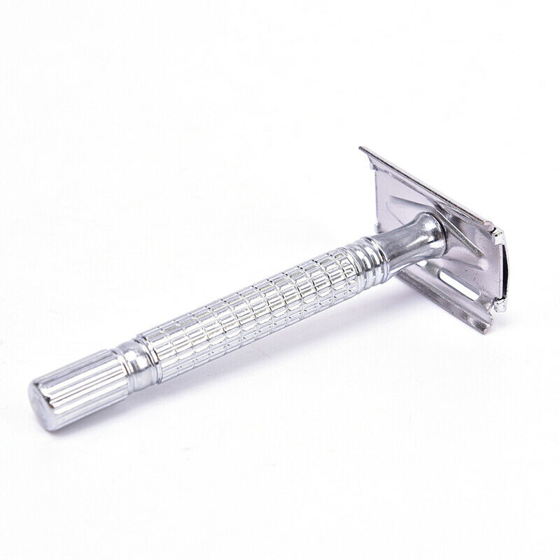 Double-Sided Stainless Steel Razor Blade Razor For Men 1 Blade Holder+10 .l8