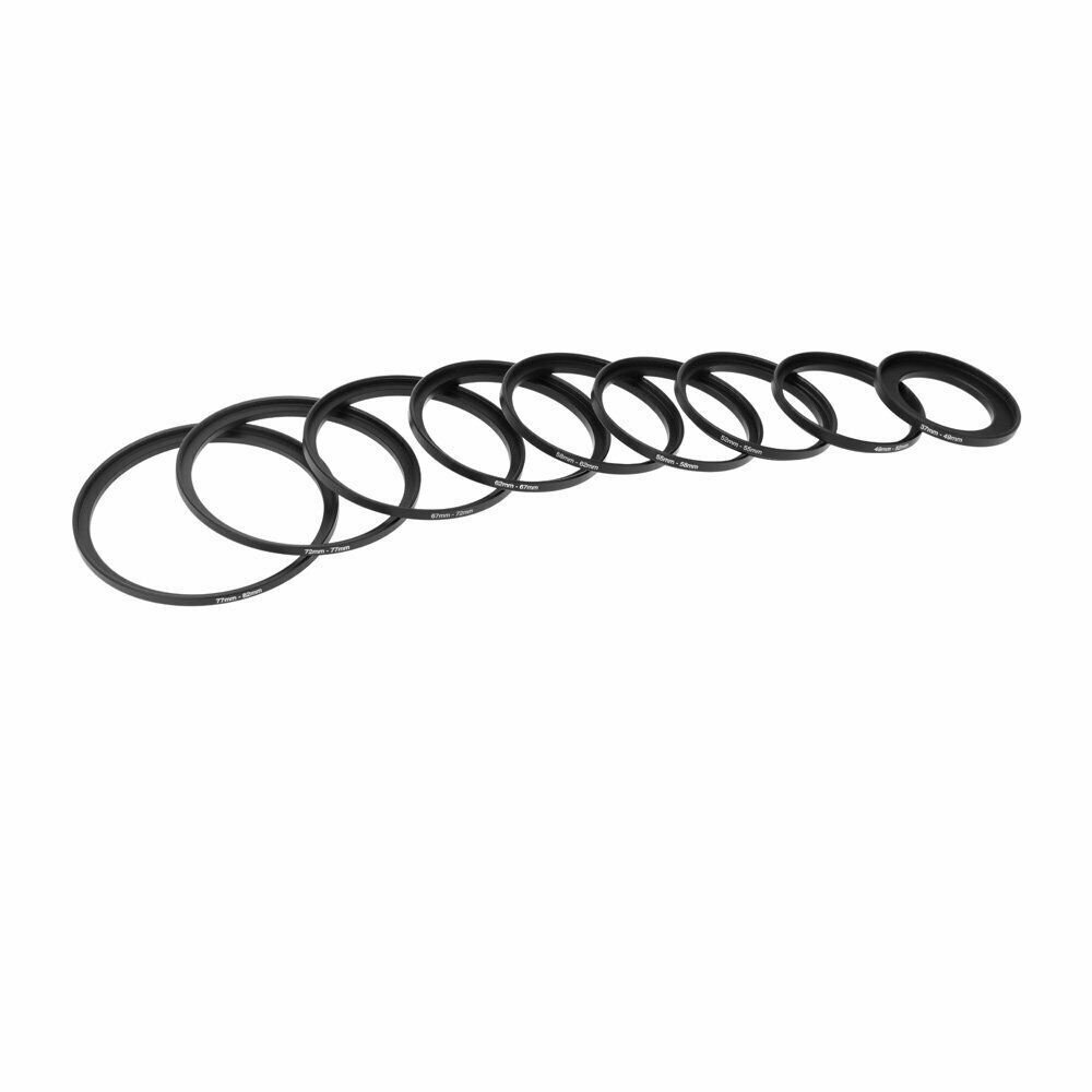 18pcs Fixed Camera Lens Ring 82-37mm 37-82mm For