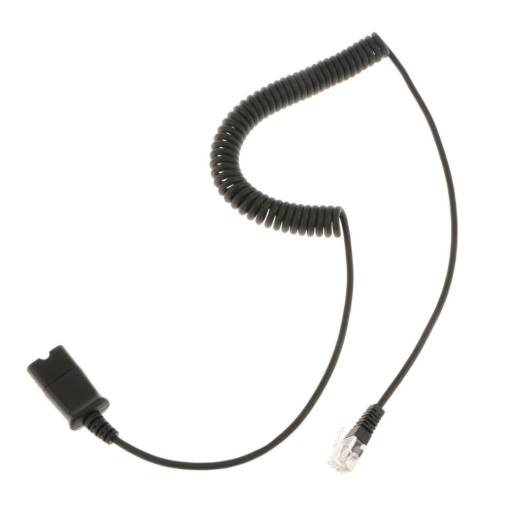 PC / Telephone Headset Adapter Cable RJ9 Male   to Plantronics Convertor