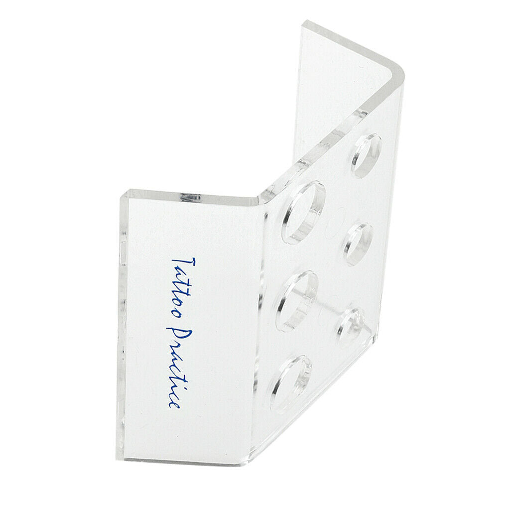Plastic Tattoo Pigment Ink Cup Holder Stand 6 Holes Shelf Tatto Supplies
