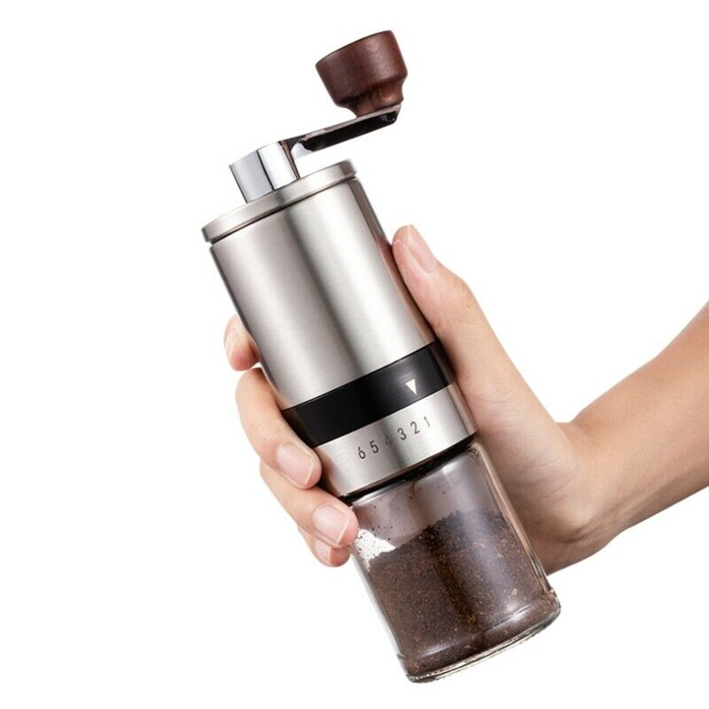 Zigo Coffee Mill Stainless Steel Hand Crank Grinding Conical Coffee Grinder T8R7
