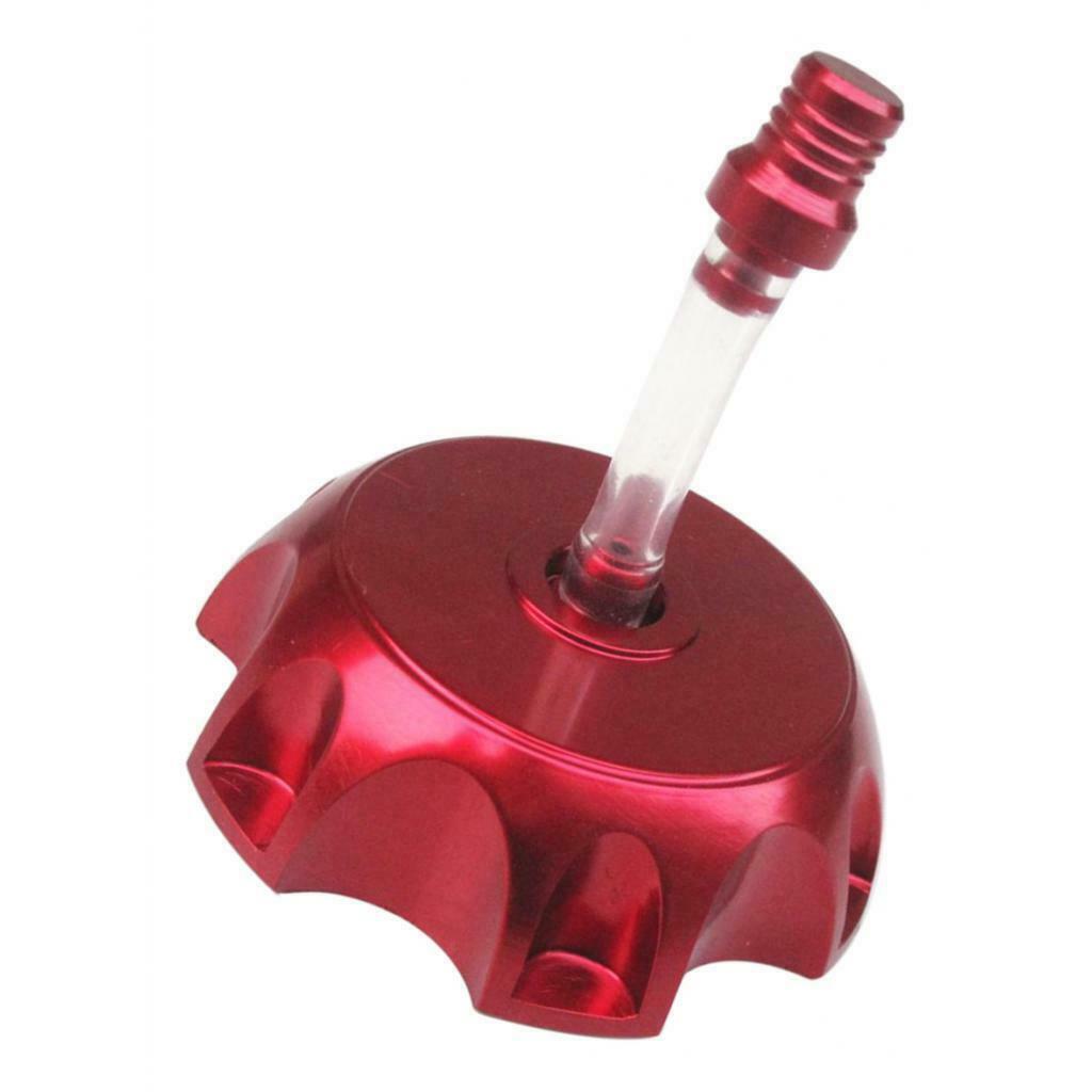 Aluminum Alloy Gas Fuel Petrol Tank Cap + Breather for Dirt Bike Red