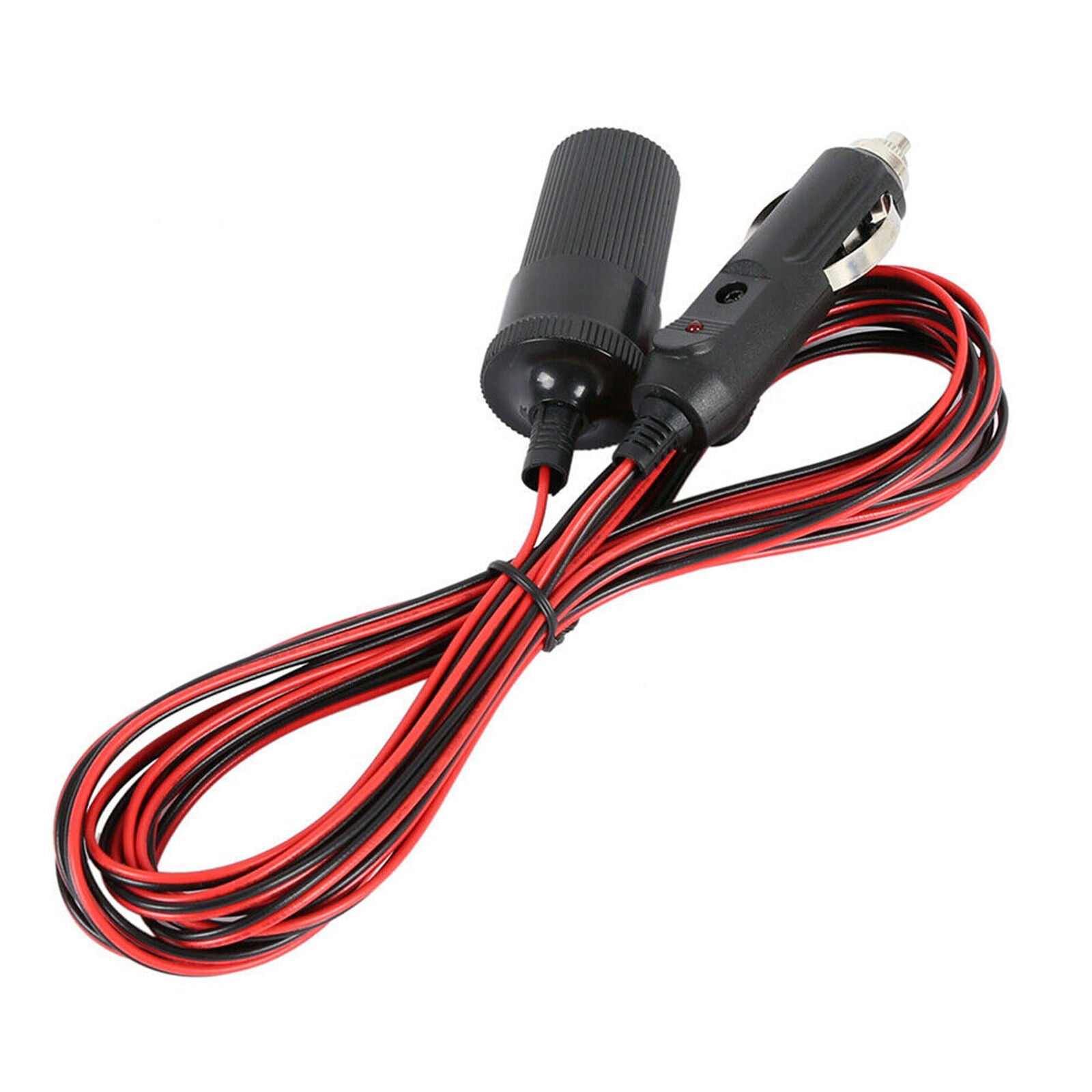 16 ft Car Cigarette Lighter Socket Extension Cord Cable Heavey Duty 12V
