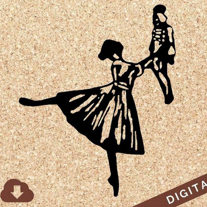 Elegant Dancing Lady Metal Cutting Die Stencil DIY Scrapbooking Album Paper Card