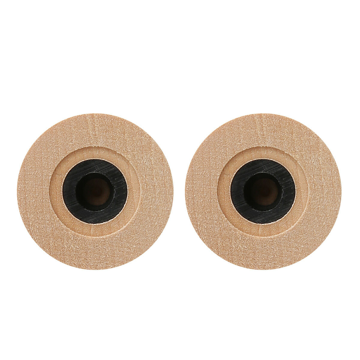 4x Maple Wooden Strat Style Bell Knobs Guitar Bass Top Hat Knob w/ Indicator Dot