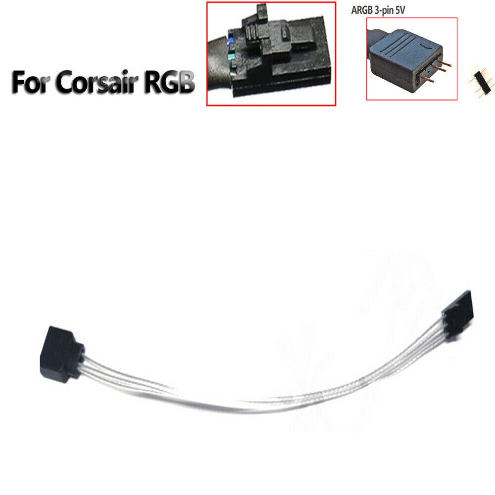 3 Pin 5V A-RGB Adapter For Corsair RGB to Aura/Mystic Light (Motherboard)