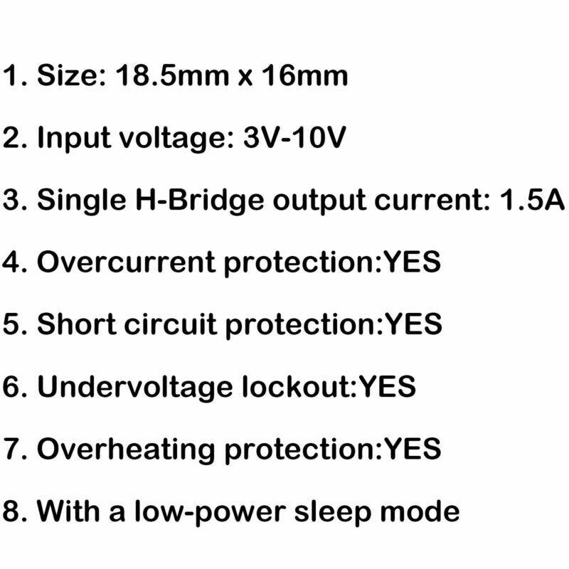 1Pcs 2 Channel DRV8833 DC Motor Driver Module 3V-10V 1.5A H-Bridge For SP