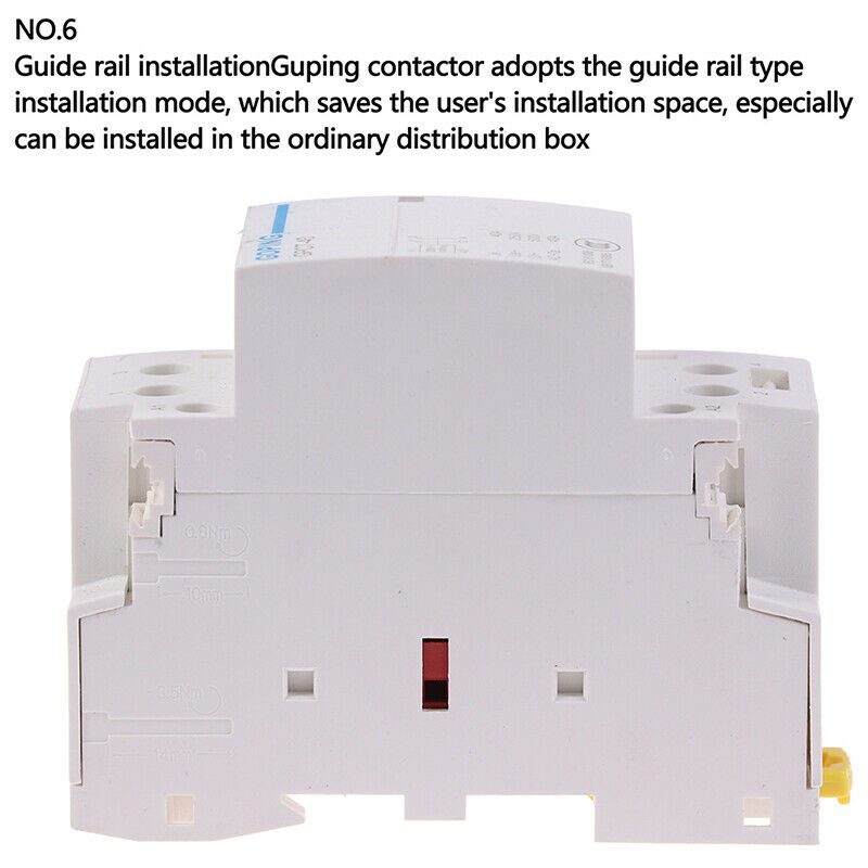 2P 40A 220V 50/60HZ Din rail Household ac contactor 2NO:0J*DD
