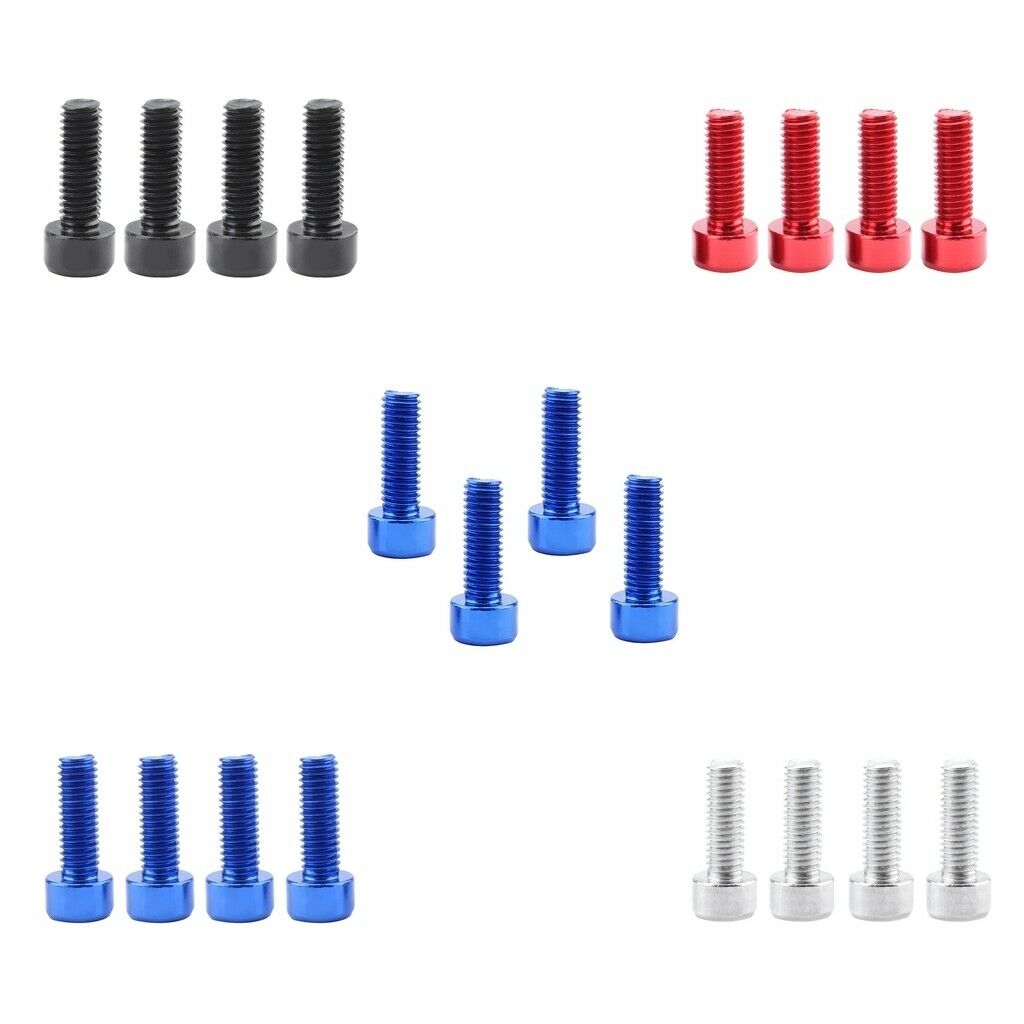 20x Sturdy Aluminum M5 19.3mm Bike Bottle Cage Bolts Holder Bracket Screws