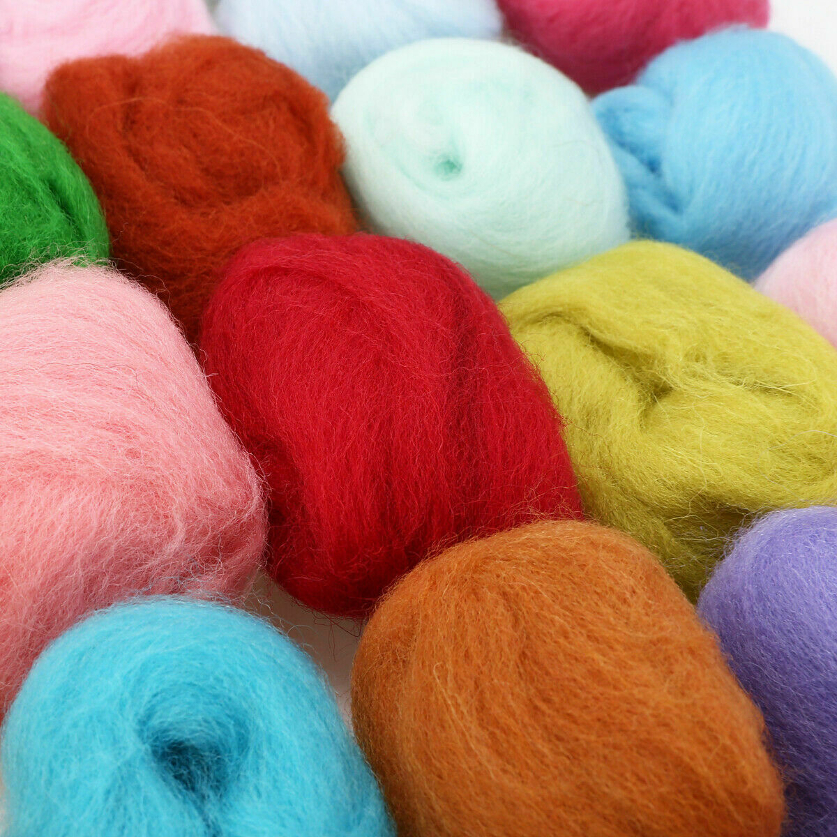 40 colours, 100% Merino Wool Tops Roving for Wet and Needle Felting, 3 g