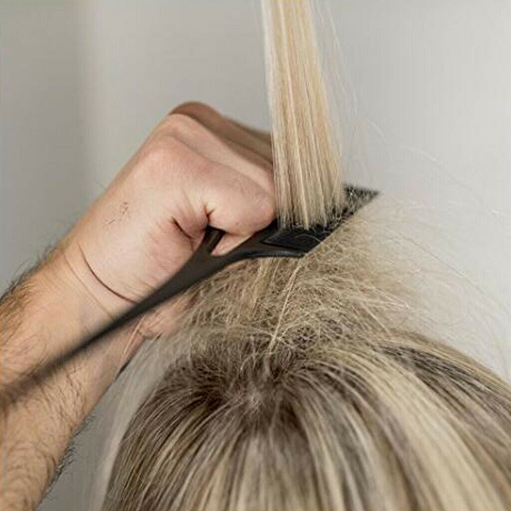 Hairdresser Barber Pin Tail Comb For Styling Hairdressing Weaving Black