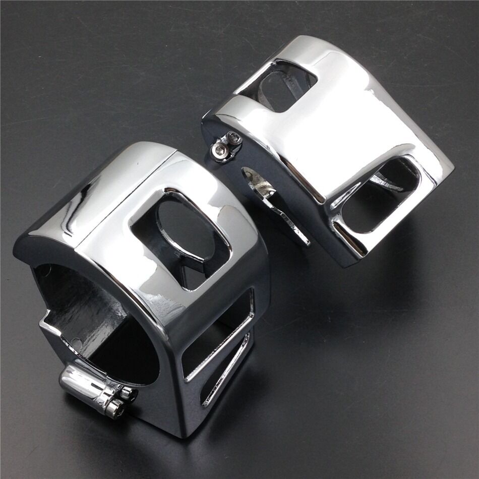 Chrome Switch Housing Cover for Kawasaki Vulcan 900 2000 Yamaha Road star warrio
