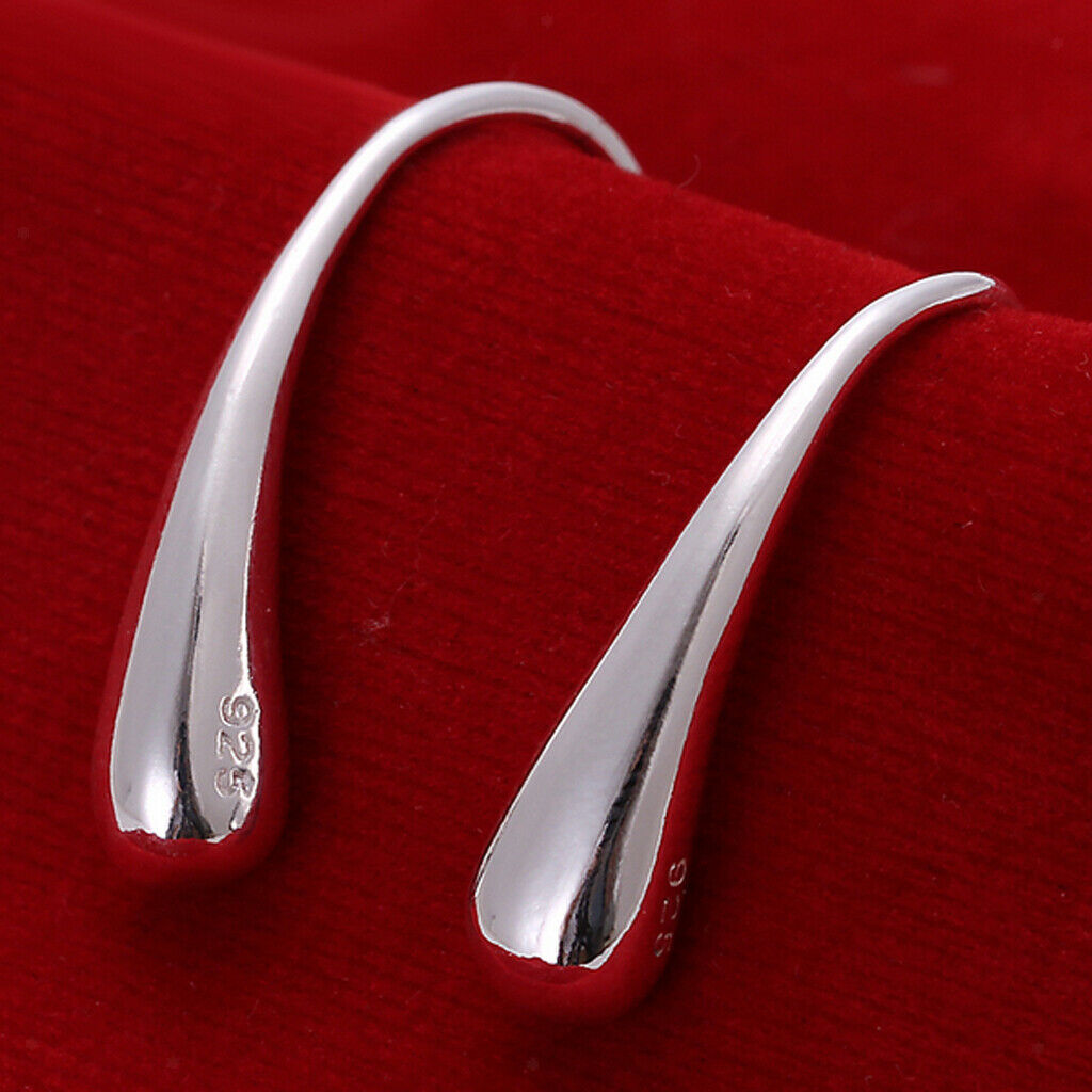 Simple Waterdrop Pendant Earrings Dangle Hook Women's Jewellery Ornament