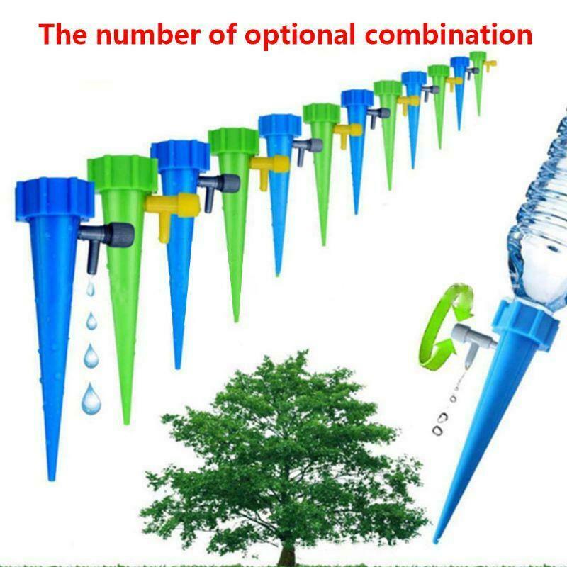 6 Pcs Automatic Watering Irrigation Spike Plant Flower Pot Drip Adjustable Water