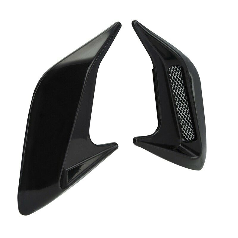 Pair Car Auto Bonnet Air Intake Flow Side Fender Vent Hood Scoop Cover Grilles