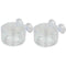 2Pcs Aquarium Cone Red Worm Feeder Fish Feeding Cup Container Holder with Sucker