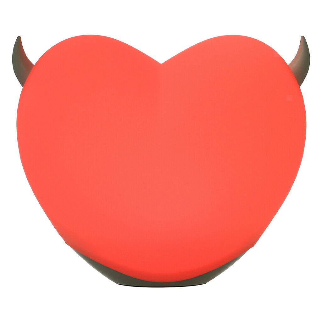 Stuffed Heart Shaped Night Light Colorful Children Bedroom Bedside Lamp