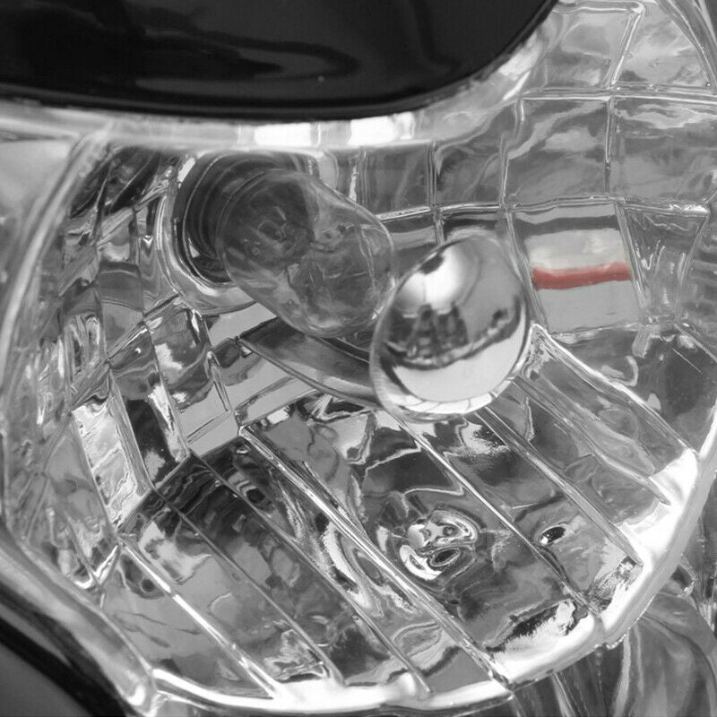 35W Motorcycle Off-road Headlight With Side Turn Signal Yellow Bulb Lamp Shell