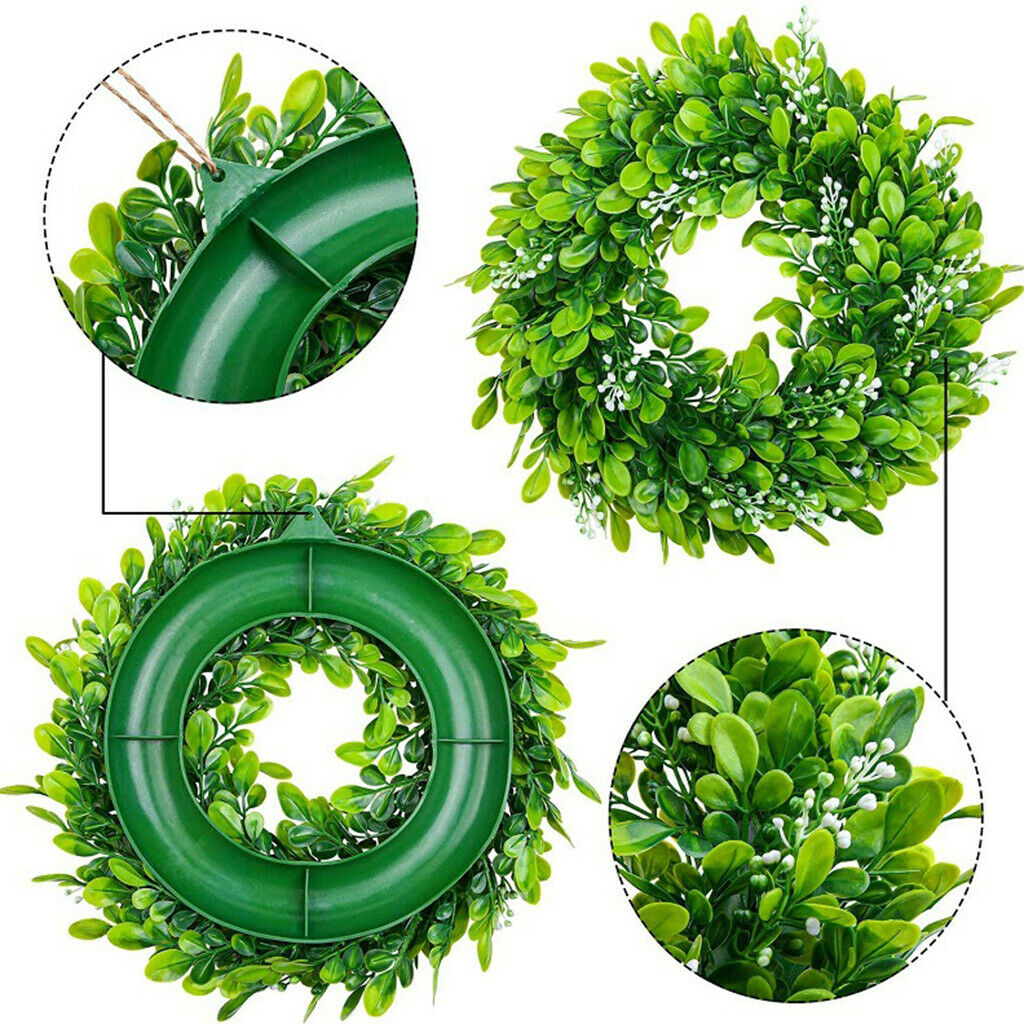 Artificial Boxwood Wreath Front Door Handmade Garlands Party Home Decoration