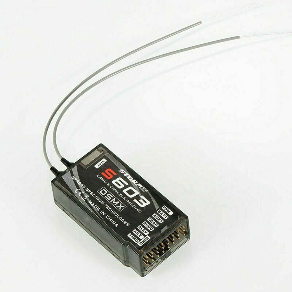 S603 2.4GHz 6CH DSM-X DSM2 Spread Receiver For JR Spektrum Dx5e Dx6i Dx7s Dx8