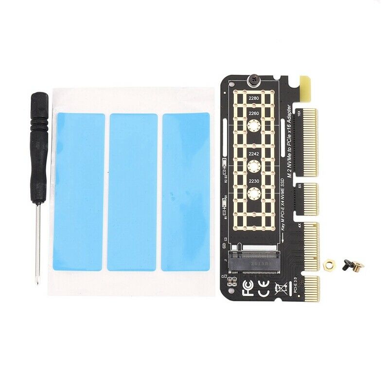 M.2 NVMe SSD To PCI-E X16 Converter Card NGFF M-Key M.2 PCIe PCI-Express X4/X8V4