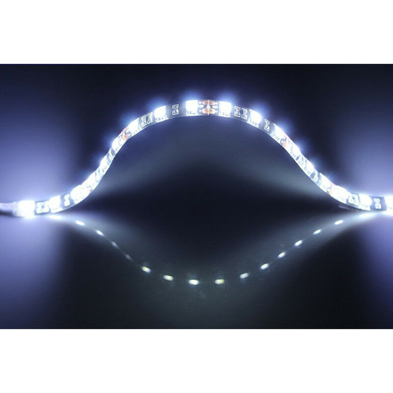 4 Pcs white LED car Card Kart  Underbody Neon Light strip 12V Waterproof Set