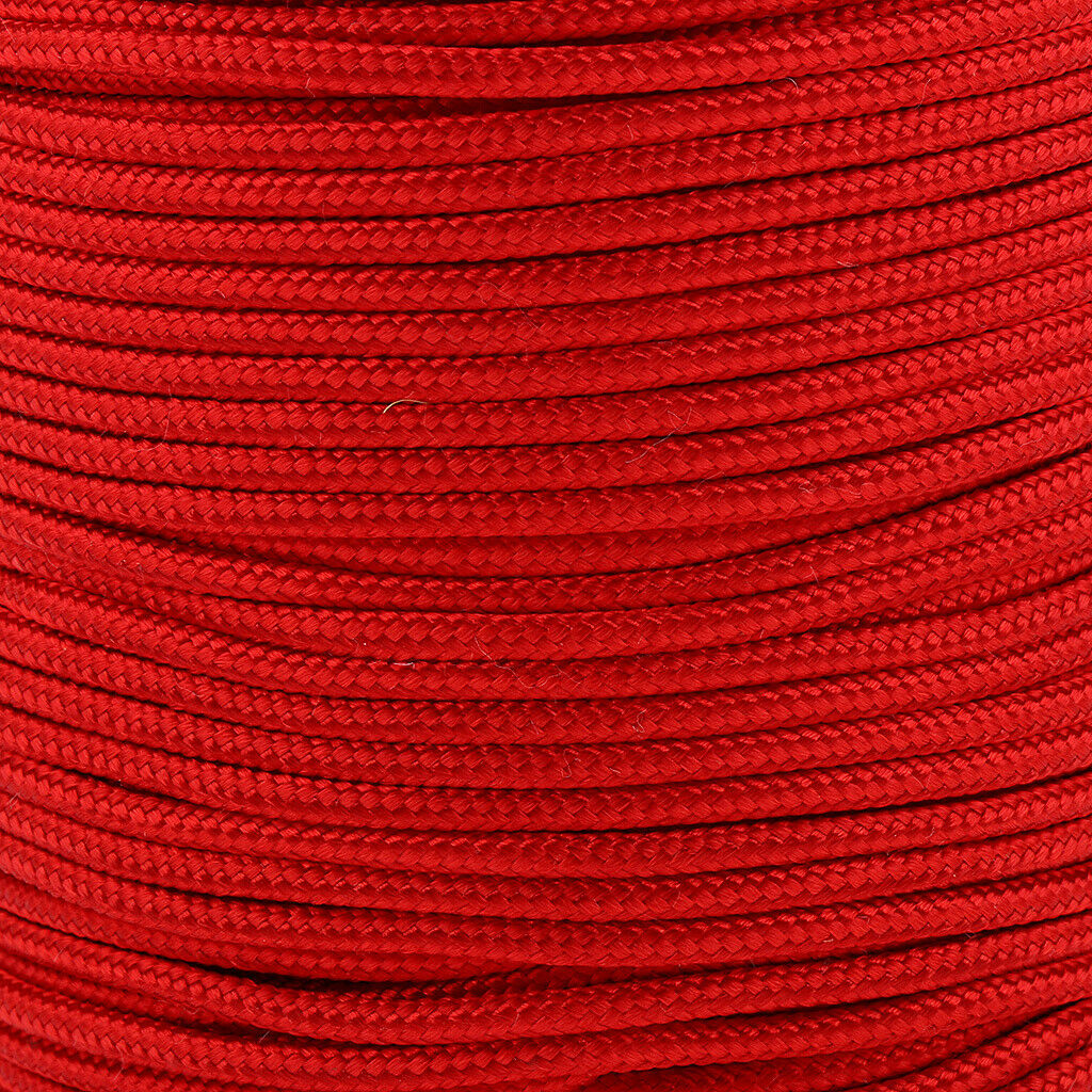 2X 2mm 50m Paracord Parachute Rope Cord Outdoor Camping Tent Accessories red