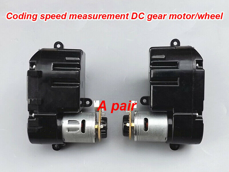 2pcs Coding Speed Measurement DC Deceleration Motor Wheels Sweeping Robot motor