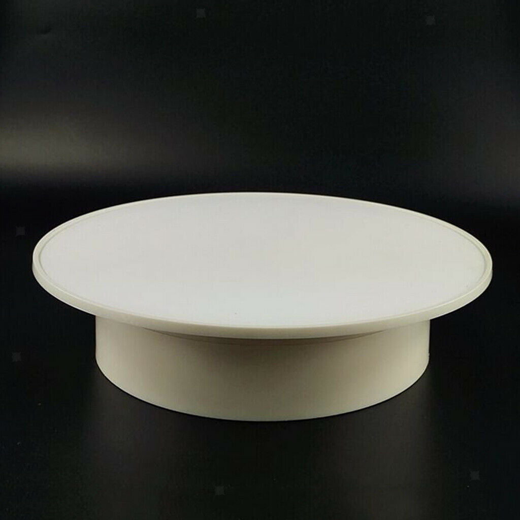 3Pcs USB/Battery 360 Rotating Jewelry Display Turntable Stand Velvet Top