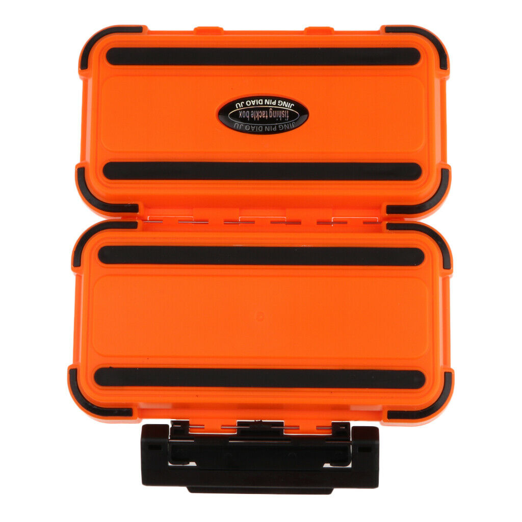 Plastic Fishing Hooks Lures Bait Tackle Storage Organizer Box Case M Yellow