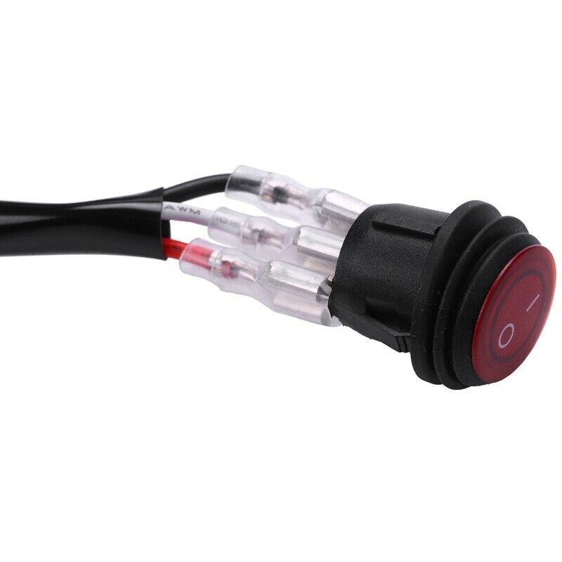 12V 40A Relay Wi Harness Work Fog Light Bar Kit ON/OFF Switch Led Spotlight O7Y4