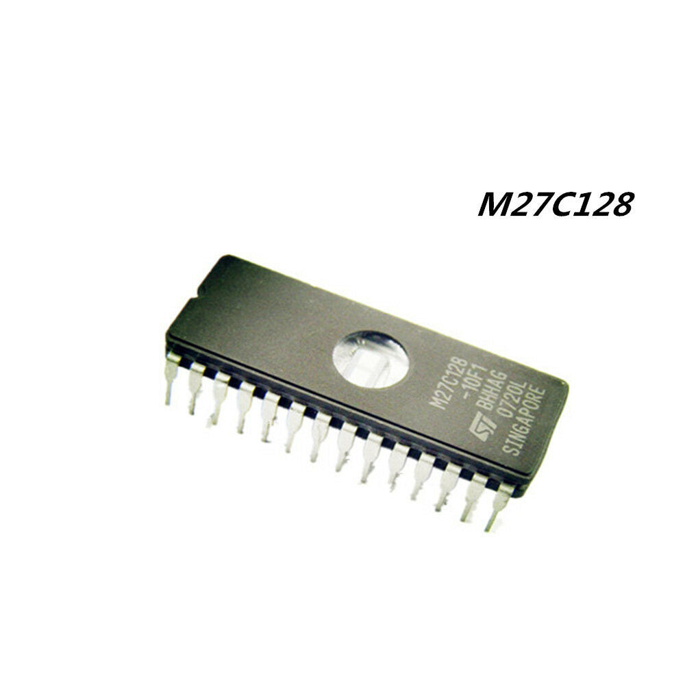 5PCS NEW  M27C128A-10F1 EPROM 128KBIT 100NS 28CDIP IC