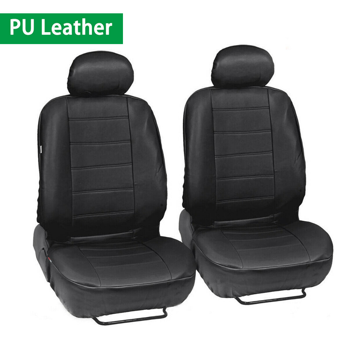 2x Front Seat Covers Mat Full Surrounded Seat Protector Universal Car SUV