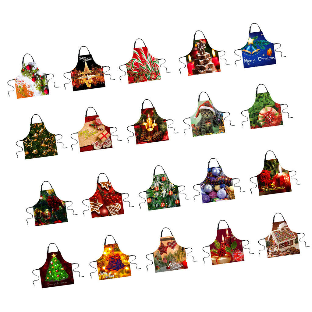 Christmas Adults Chef Apron for Kitchen Festive Cooking Baking Knot