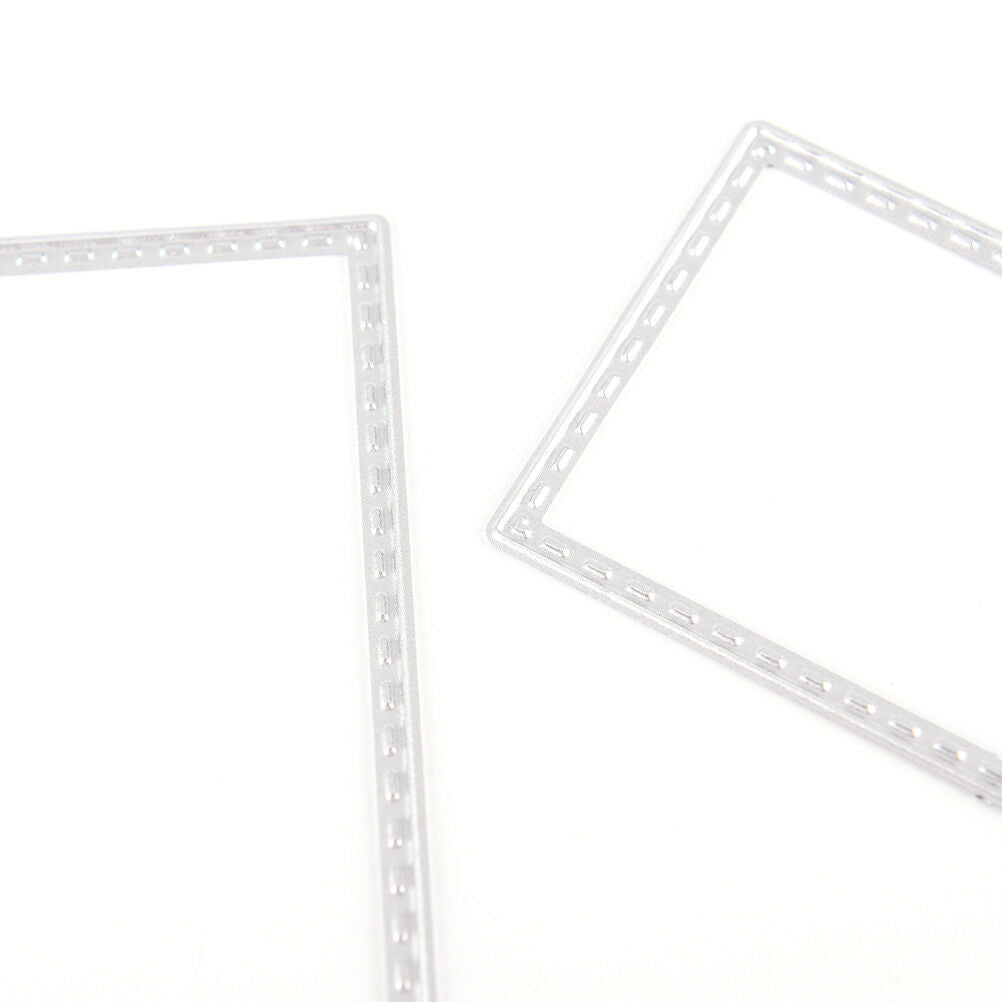 8X Rectangle Metal DIY Cut Die Stencil Scrapbook Album Paper Card Emboss CrE DD