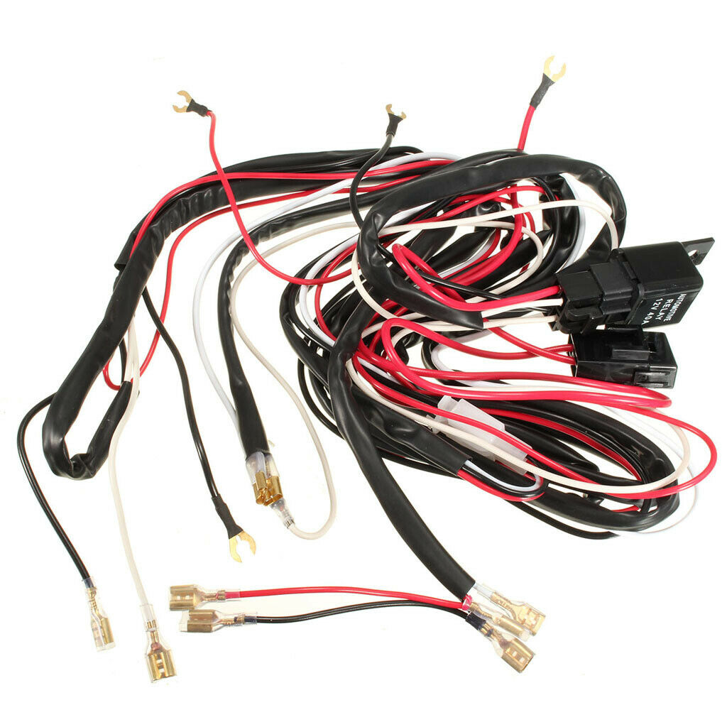 Replacement Fog Lamp Wiring Harness On/Off Switch With Relay Fuse 5P Pin 40A New