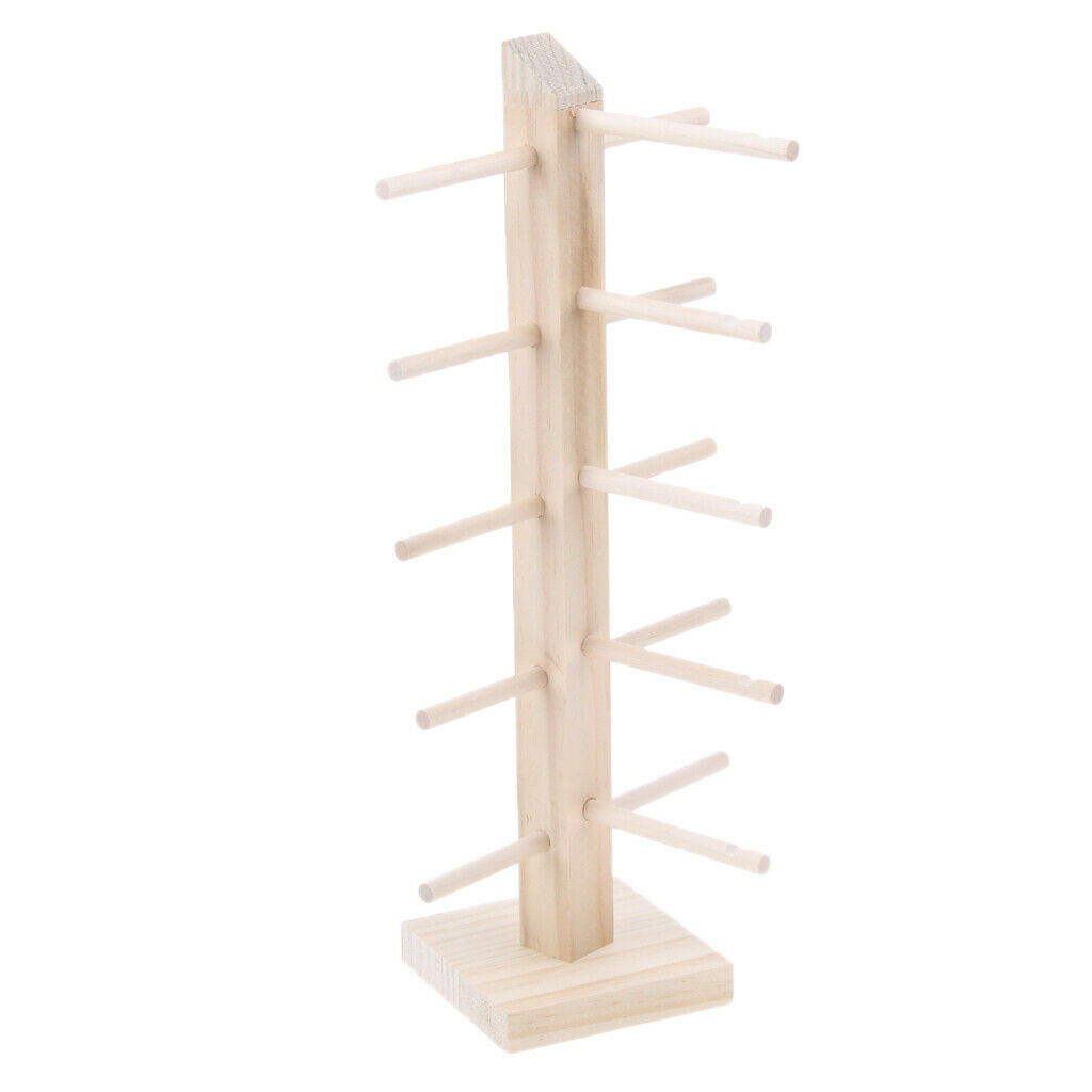 2x Wood Sunglasses Eyeglasses Glasses Rack Display Stand Holder